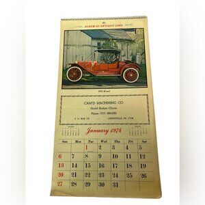 1974 Cam’d Machine Co yearly automobile calendar Pennsylvania